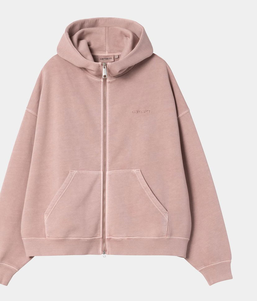 Sweatshirt Carhartt WIP Women's Hooded Benton Jacket Lyserød | I035525_4