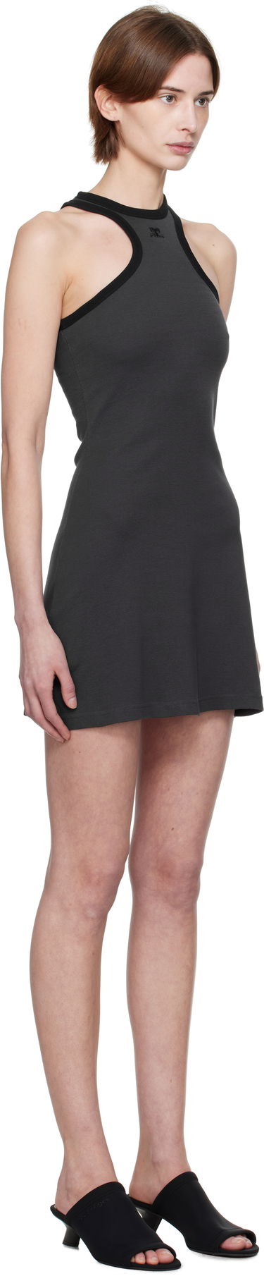 Kjole Courrèges Courrèges Scuba Mini Dress Grå | 125JRO577JS0203, 1