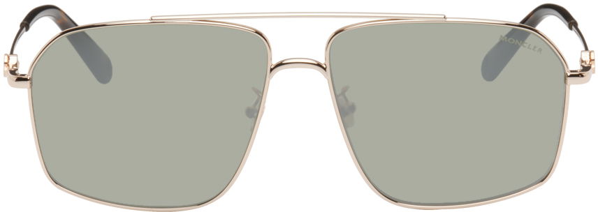 Solbriller Moncler Aviator Sunglasses Beige | ML0216-D, 0