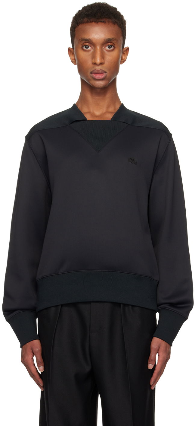 Sweater Lacoste Satin Sweatshirt Sort | SH2150 031