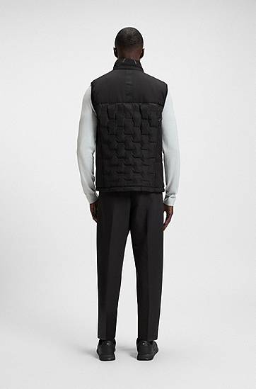 Vest BOSS BOSS Down Gilet with Logo Pattern Sort | 50541053, 1