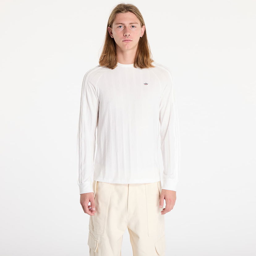 T-shirt adidas Originals Clot x Rib Long Sleeve Tee Core White/ Core White Hvid | JC8171