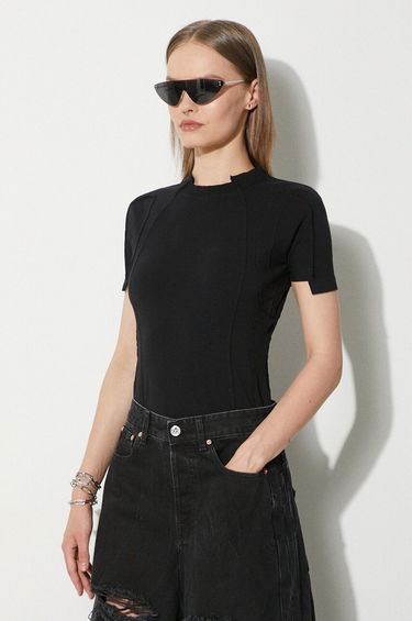 T-shirt VETEMENTS VETEMENTS Blackout Cut-Up Fitted T-Shirt Sort | UE64TR100B, 3