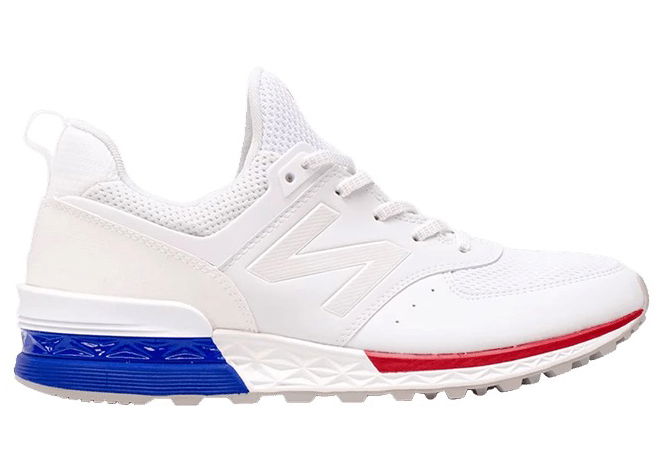 Sneakers og sko New Balance 574 Sport USA Flag White Hvid | MS574SCN, 0