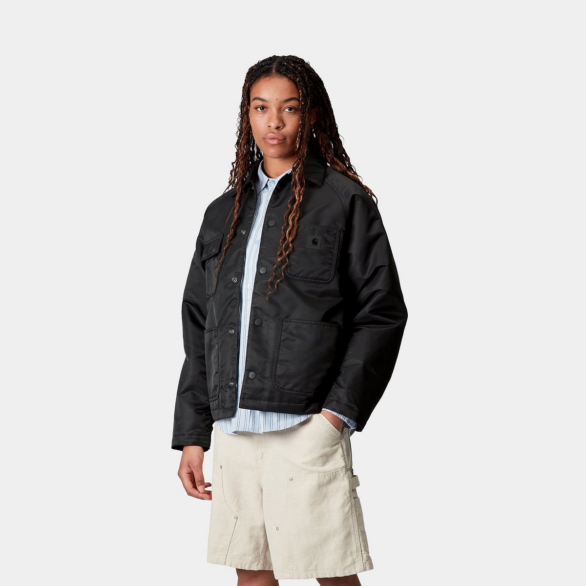 Frakker Carhartt WIP Alumni Chore Coat Sort | I035149_4, 0