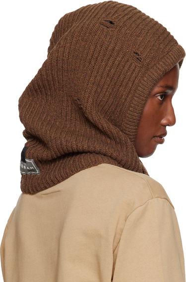 Hat Maison Margiela MM6 Maison Margiela Knit Wool Hood Beige | S52TB0008 M13138, 4