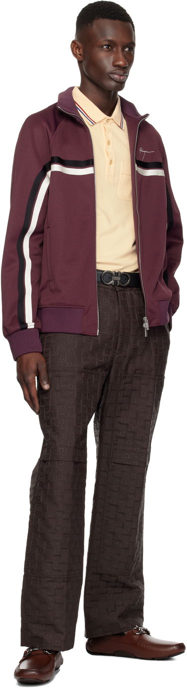 Bomberjakke FERRAGAMO Ferragamo Sporty Zip Up Track Jacket Bourgogne | 780780, 3