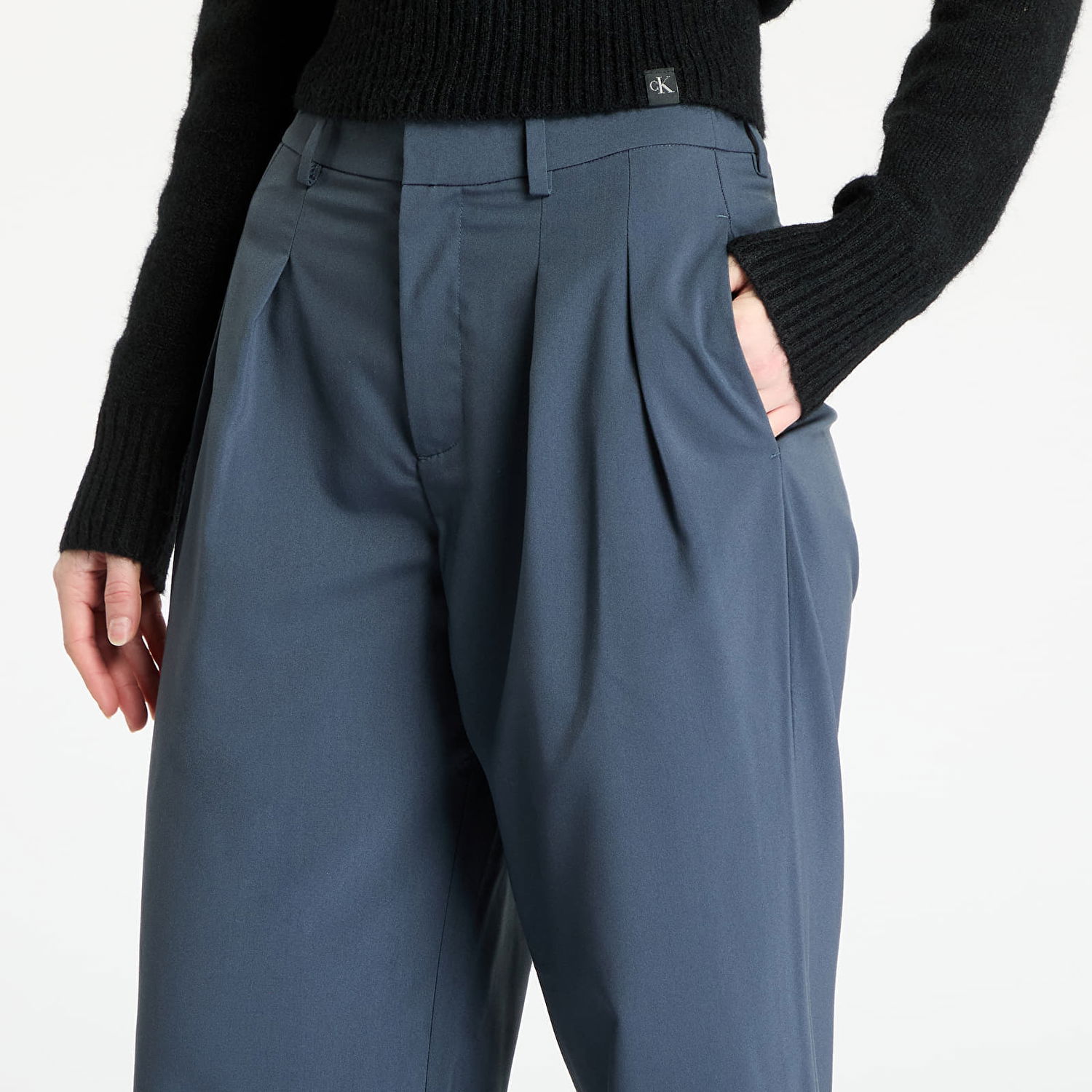 Bukser CALVIN KLEIN Calvin Klein Jeans Tailored Wide Leg Pants Blå | J20J224849 CGE, 1