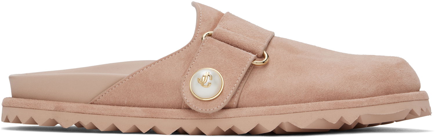 Tøj Jimmy Choo Jimmy Choo Fayence Suede Mules Lyserød | FAYENCE MULE, 0