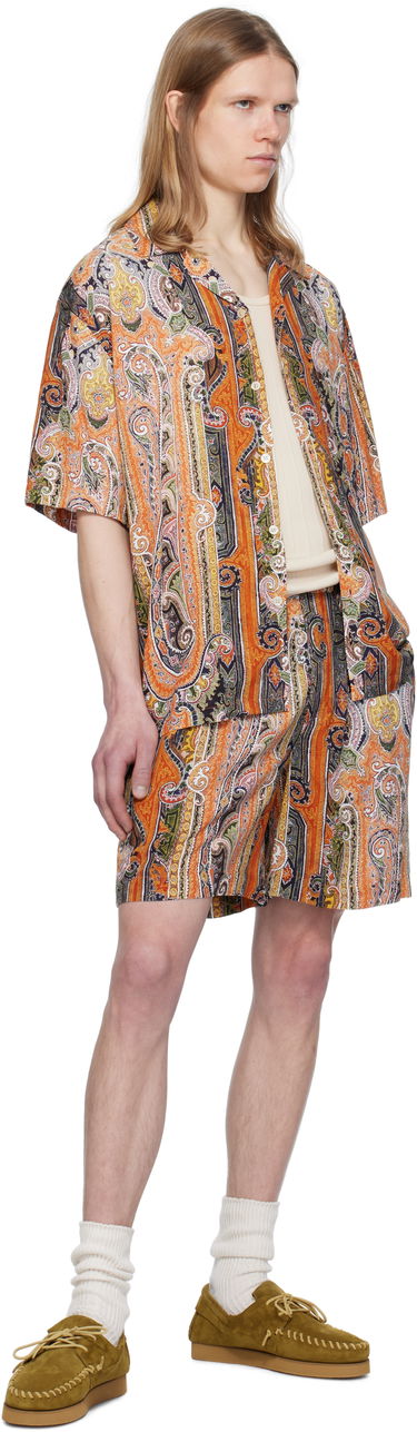 Shorts ISABEL MARANT Isabel Marant Paisley Vega Shorts Orange | SH0236HA-C2I08H, 3