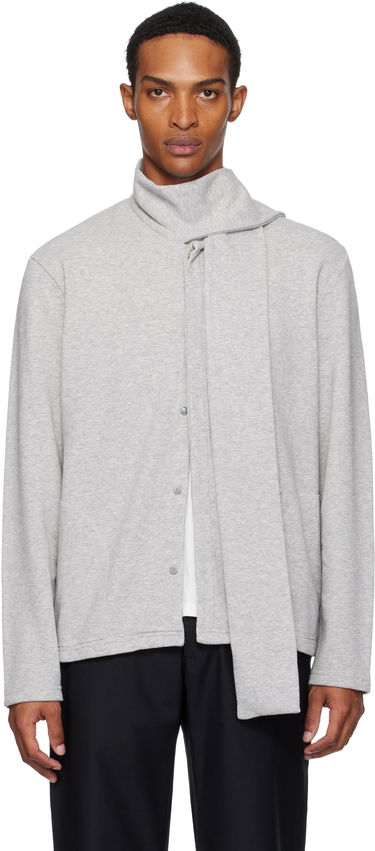 Sweatshirt Maison Margiela MM6 Maison Margiela Long Sleeve Sweatshirt with Attached Scarf Grå | SH0NH0015 M25013, 0