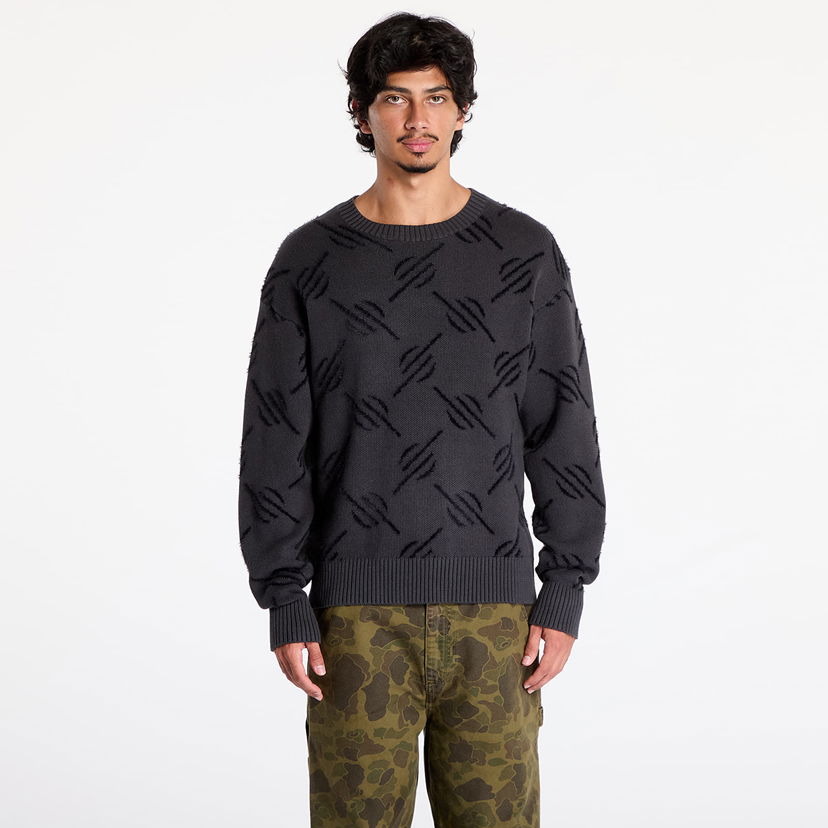 Sweater DAILY PAPER Tevin Monogram Knit Sweater Grå | 2421104