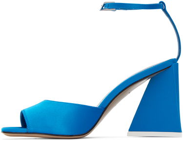 Tilbehør The Attico Attico Piper Satin Heeled Sandals Blå | 232WS599 V015, 2
