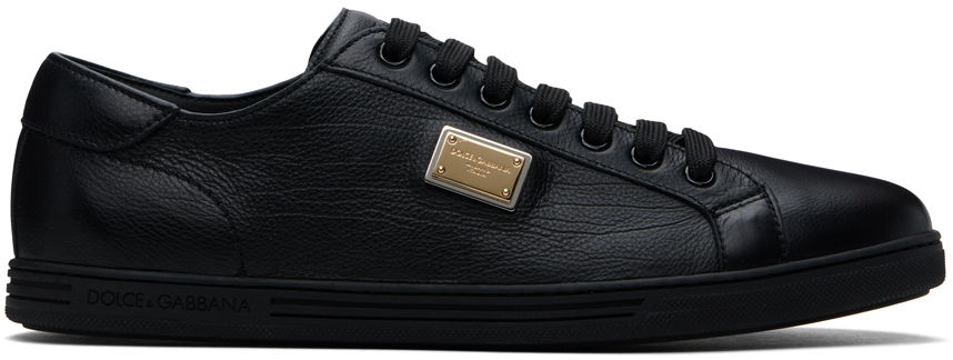 Sneakers og sko Dolce & Gabbana Saint Tropez Calfskin Sort | CS1735AN990, 0