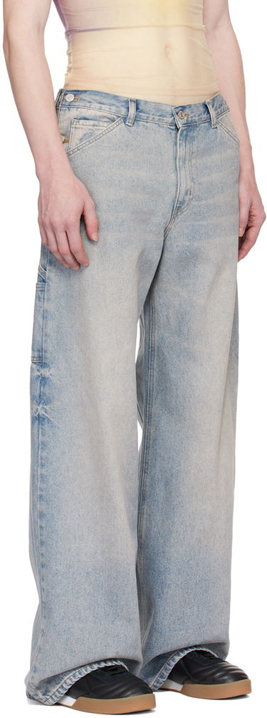 Jeans Courrèges Sailor Wide-Leg Jeans Blå | 124DPA188DE0016, 1
