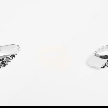 Ring Off-White Enamel Arrow Ring Silver/ Black Metalisk | OMOC078C99MET0017210, 1