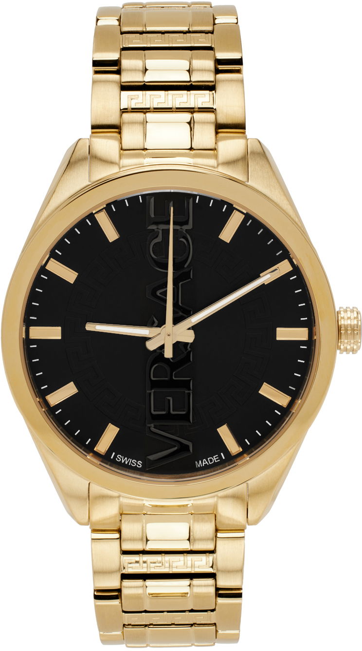 Ur Versace V-Vertical Watch Beige | VE3H00622, 0