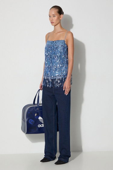Tanktop Samsoe Samsoe Sequined Fringe Cami Top by Samsoe Samsoe Blå | F23200094, 1