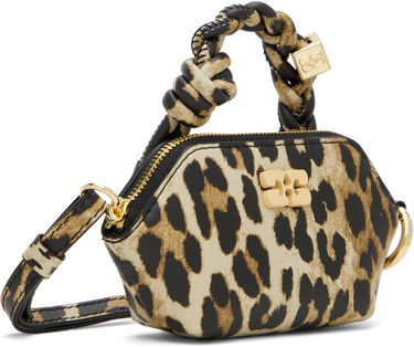 Håndtaske GANNI GANNI Nano Bou Leopard Print Bag Beige | A6549, 1