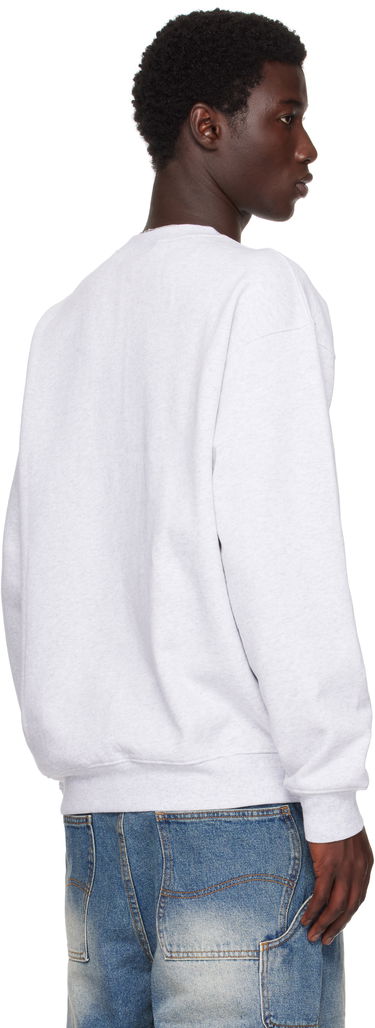 Sweatshirt Dime Dime Cursive Small Logo Crewneck Sweatshirt Grå | DIMESU2538ASH, 2