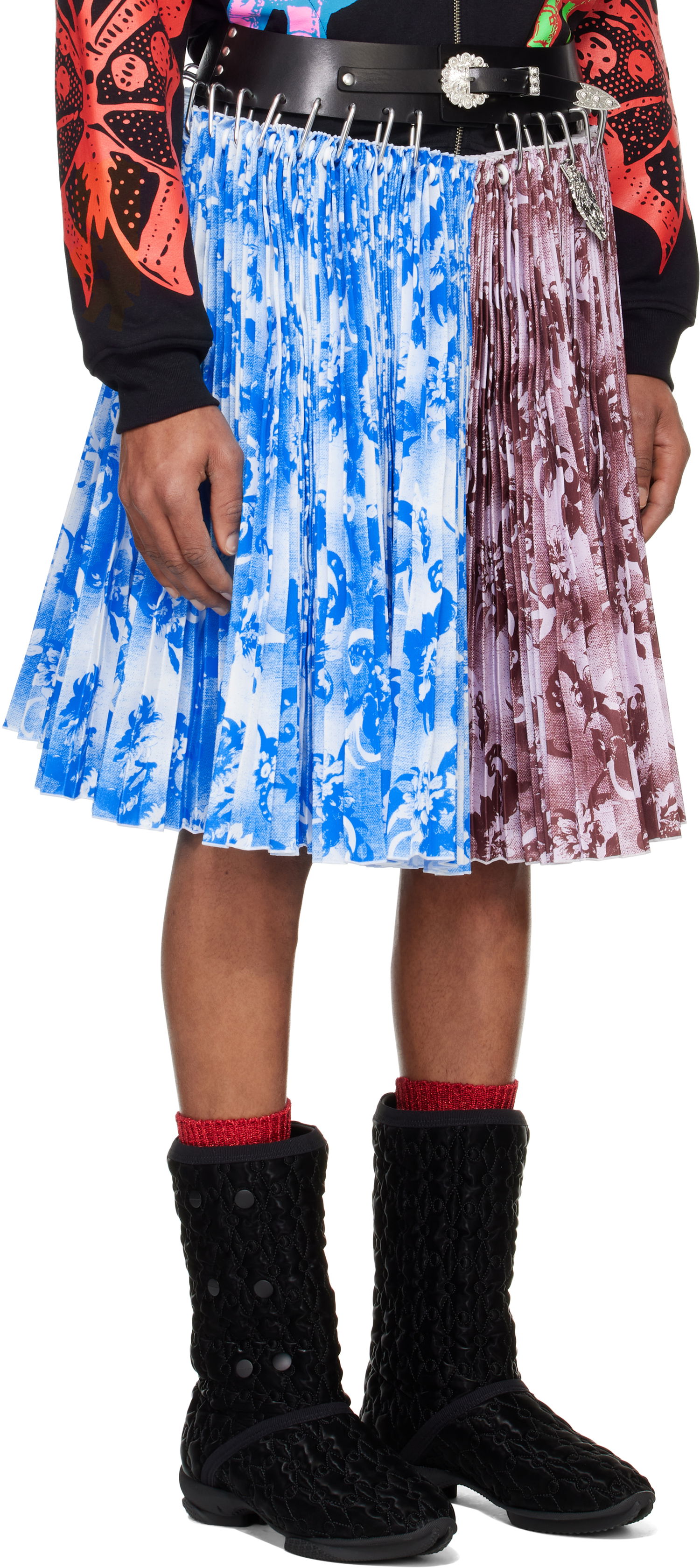 Nederdel Chopova Lowena Chopova Lowena Carabiner Knee Pleated Skirt Flerfarvet | 3250, 1