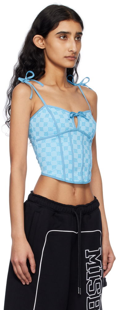 Tanktop MISBHV MISBHV Monogram Coquette Tank Top Blå | 250W114, 1