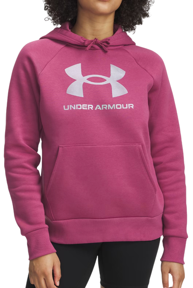 Sweatshirt Under Armour Rival Shimmer Fleece Hoodie Lyserød | 6003710-659, 0