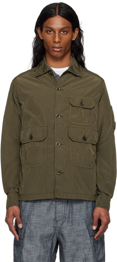Vindjakke C.P. Company C.P. Company Chrome-R Overshirt Grøn | 18CMOS013A-005904G, 0