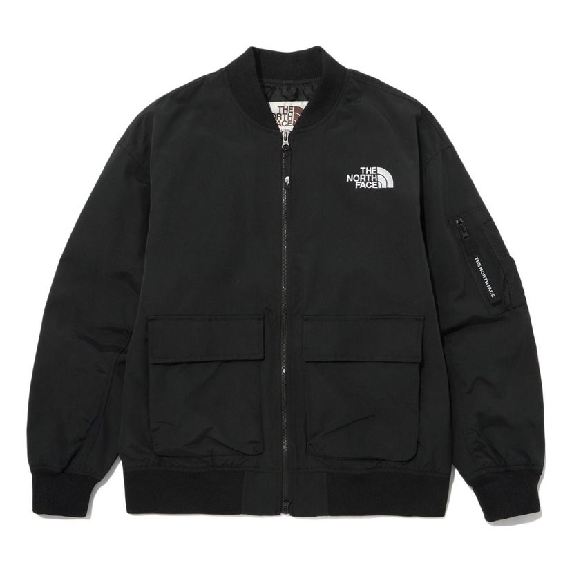 Bomberjakke The North Face Logo Neilton Bomber Jacket Sort | NJ3BP12J