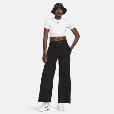 Crop top Nike Essential Slim Crop Swoosh Tee Hvid | FB2873-100, 2