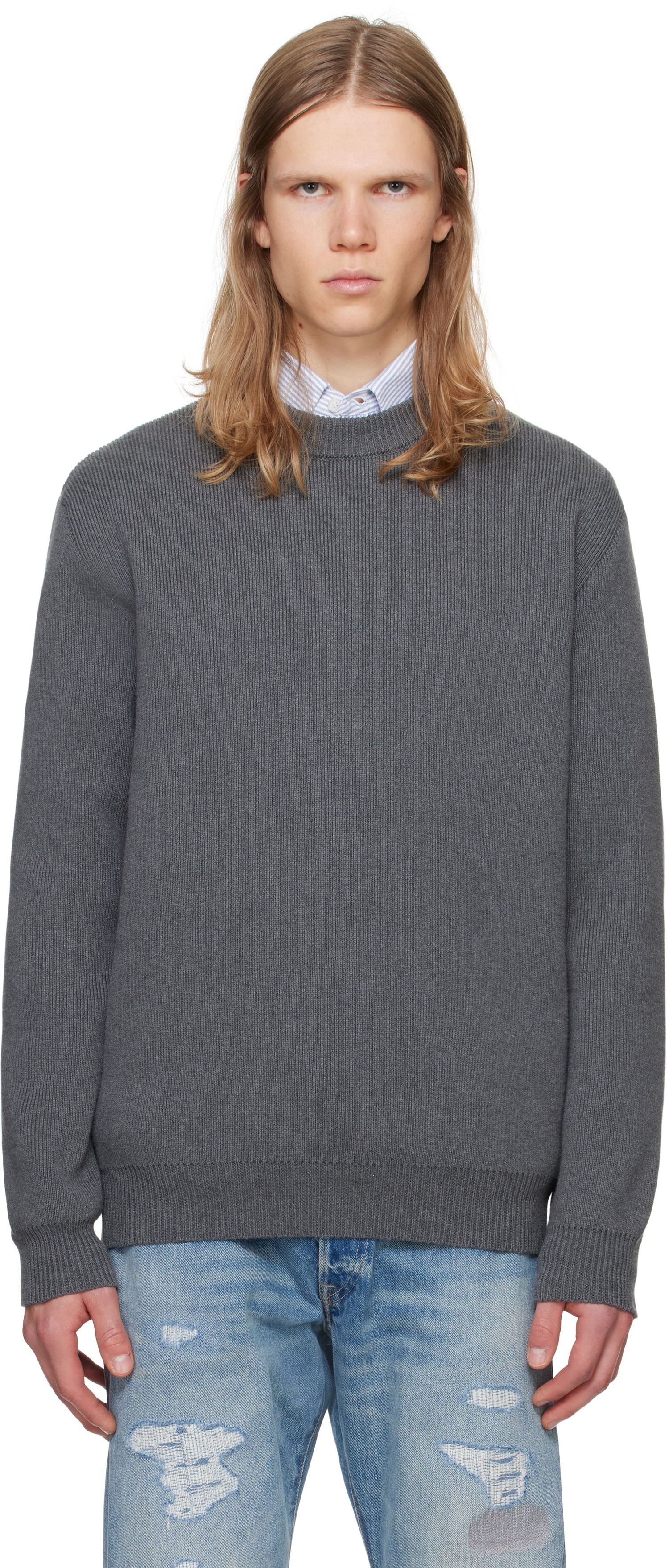 Sweater Golden Goose Logo Sweater Grå | GMP00841.P000662.60304, 0