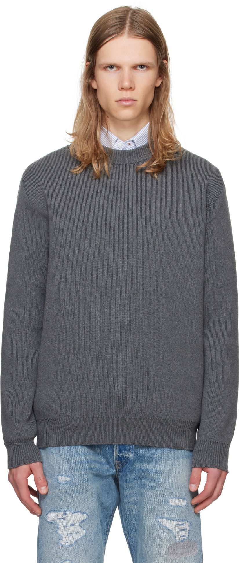 Sweater Golden Goose Logo Sweater Grå | GMP00841.P000662.60304