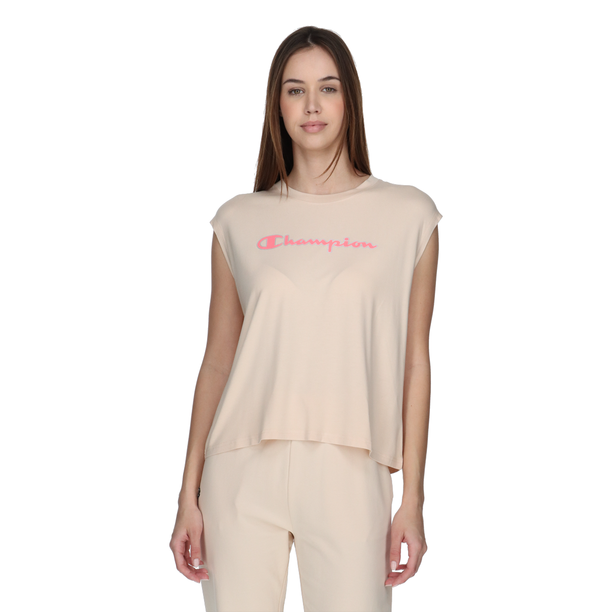 T-shirt Champion T-Shirt Simple Beige | 117609-MS018, 0