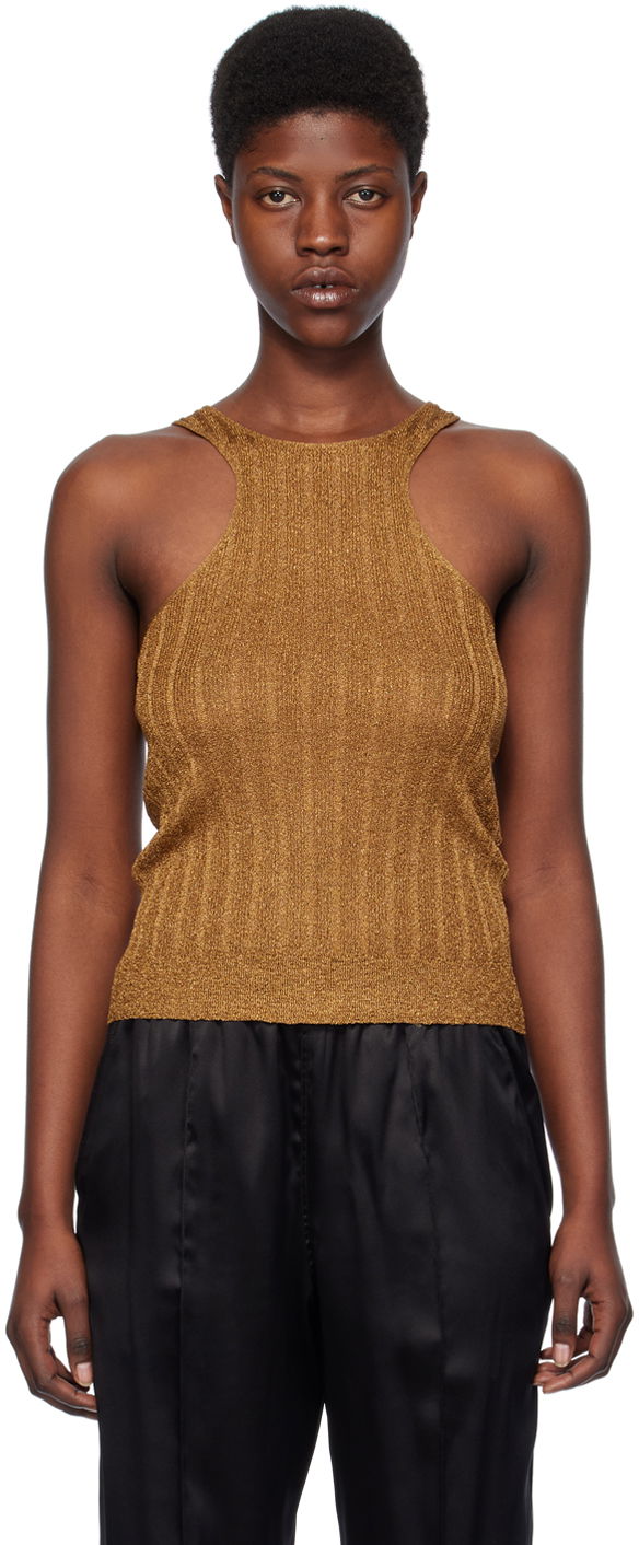 Tanktop Tom Ford Racer Back Tank Top "Gold" Orange | TSK308-YAX659