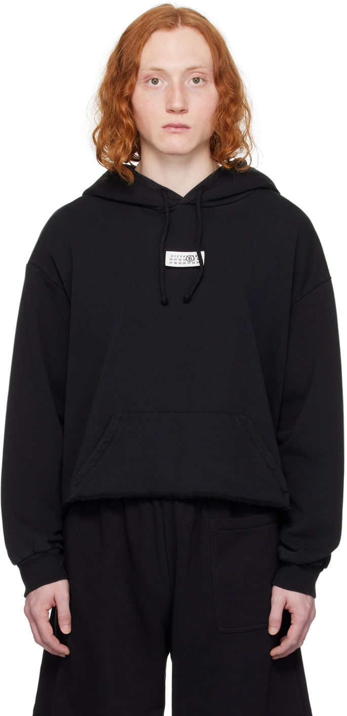 Sweatshirt Maison Margiela MM6 Patch Hoodie Sort | S52GU0220 S25537