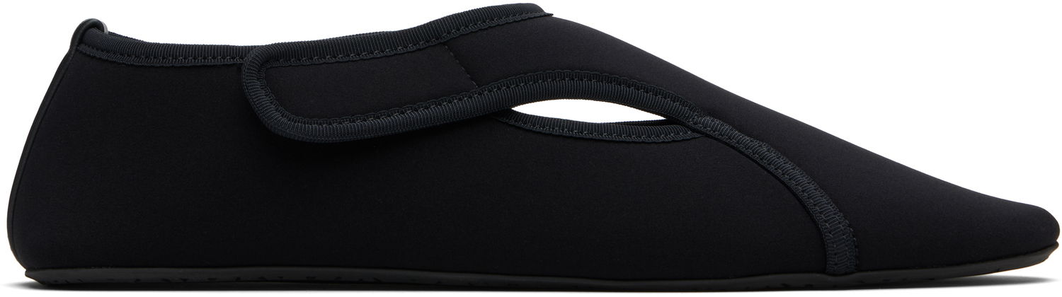 Sneakers og sko Alaïa ALAÏA Neoprene Ballerina Flats Sort | AA3A065A016, 0