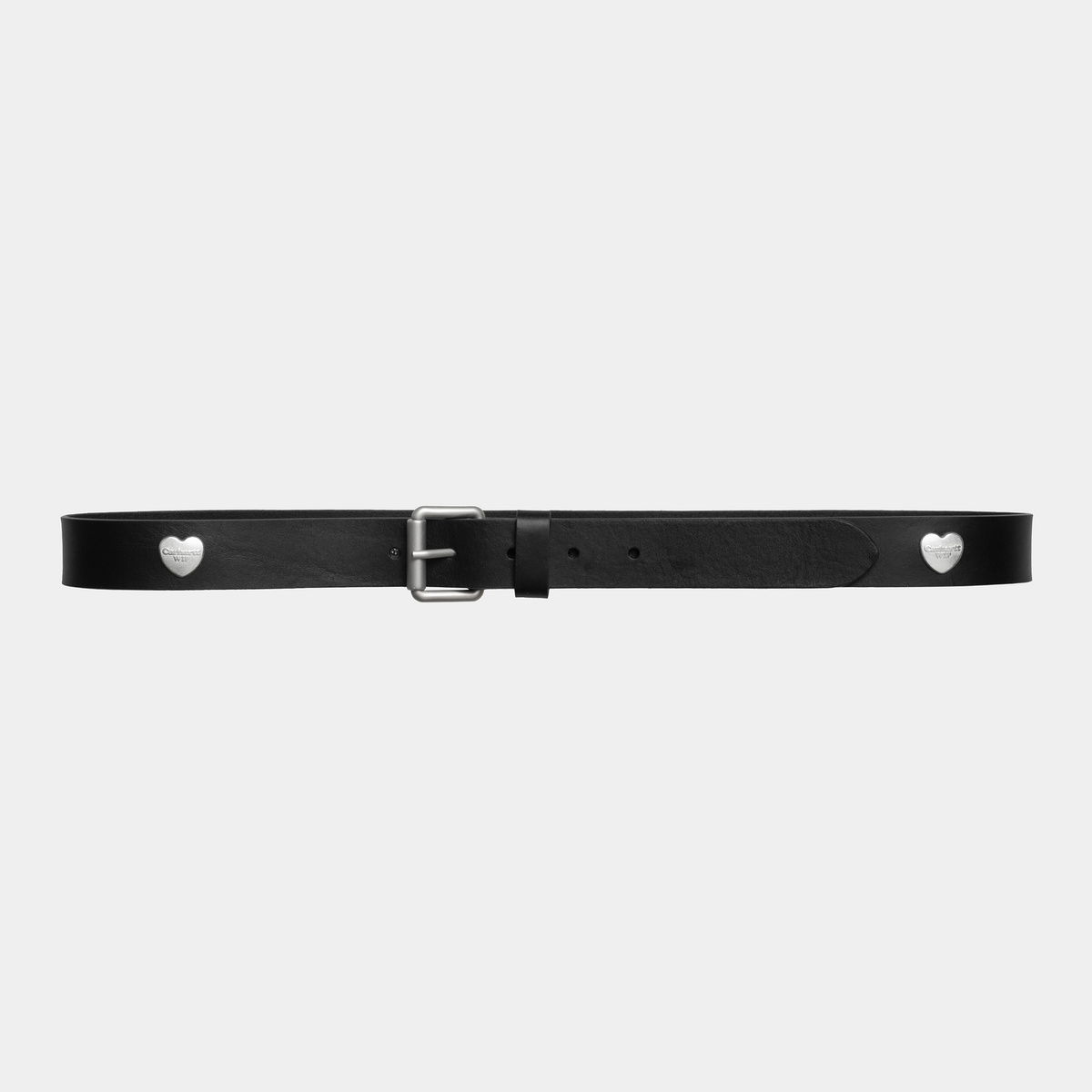 Bælter Carhartt WIP Tylor Leather Belt with Metal Heart Logo Sort | I035381_9, 1