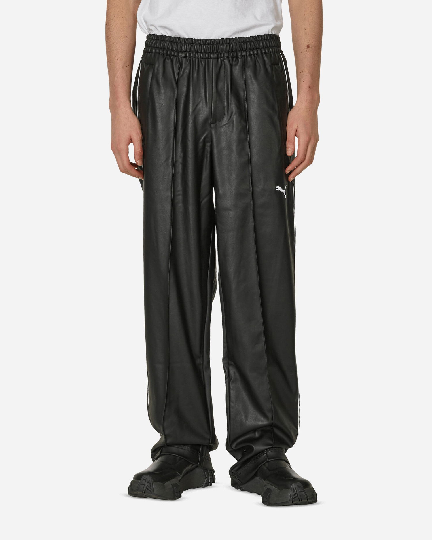 Joggingbukser Puma Oversized Pleather Track Pants Black Sort | 627192-01, 1