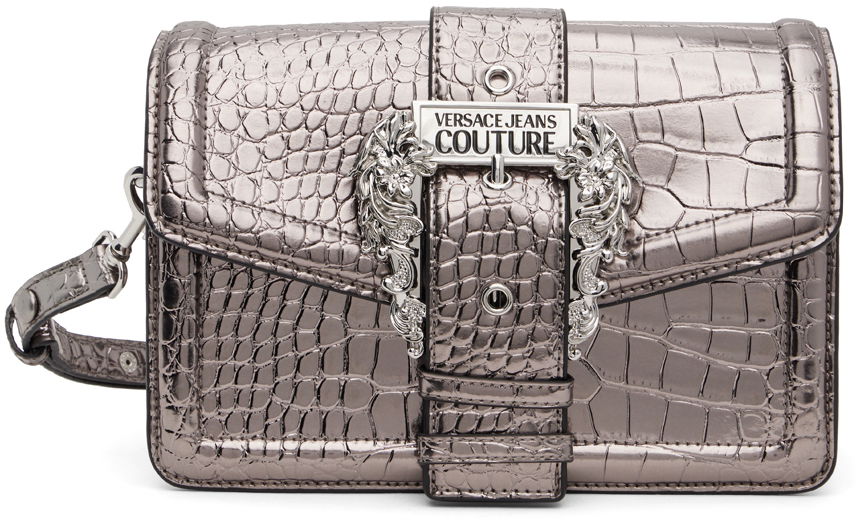 Skuldertaske Versace Jeans Couture Croc Couture 01 Bag Grå | E75VA4BF1_EZS814, 0