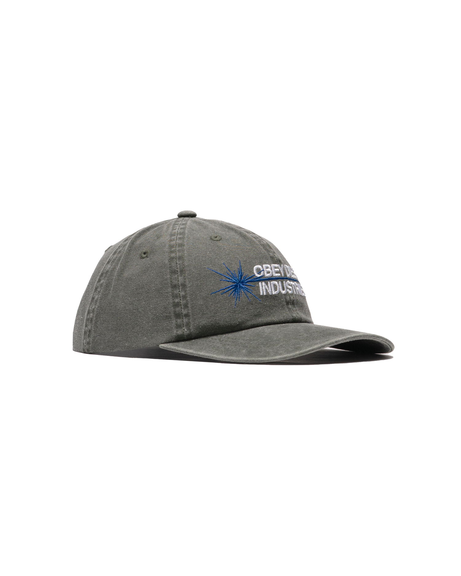 Hat OBEY Obey Industries 6 Panel Velcro Baseball Cap Grøn | 100580409-PGG, 0