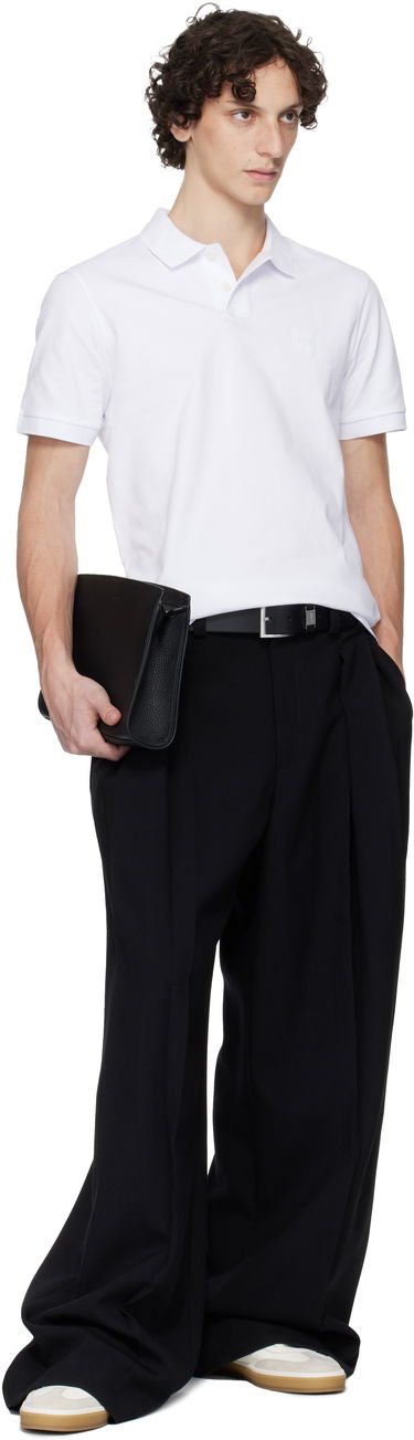Tegnebog BOSS BOSS Pebble-Grained Leather Wristlet Pouch Sort | 50548170, 3