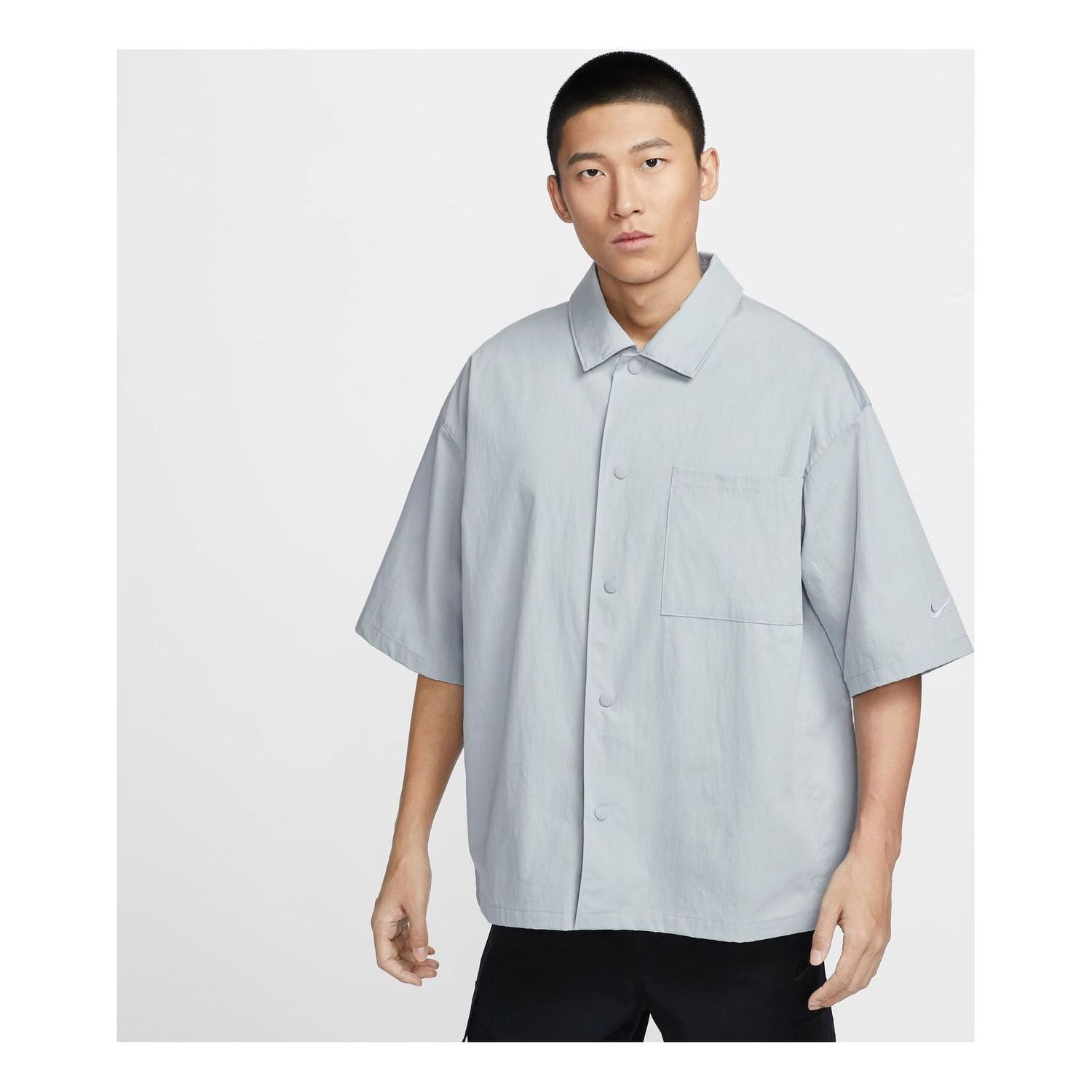 Skjorte Nike Woven Relaxed Fit Shirt Grå | FN3250-012, 0