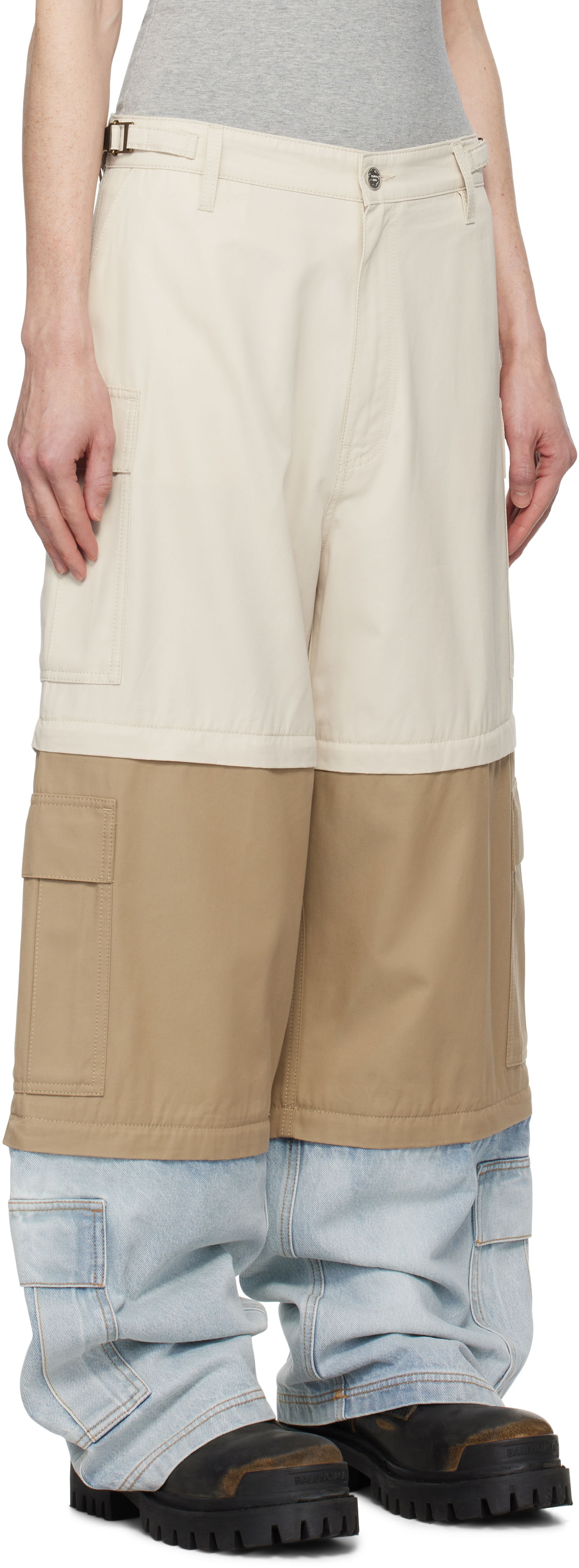 Cargo bukser VETEMENTS Vetements Deconstructed Triple Cargo Pants Flerfarvet | UA66PA510S, 1