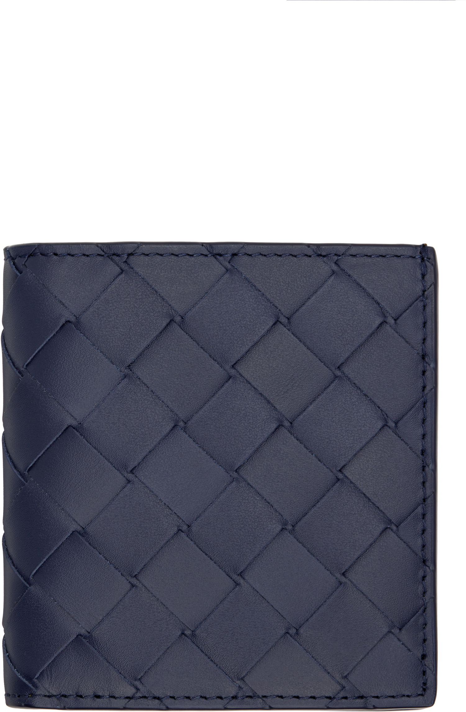 Tegnebog Bottega Veneta Intrecciato Slim Bi-Fold Wallet Mørkeblå | 749400VCPQ63258, 0