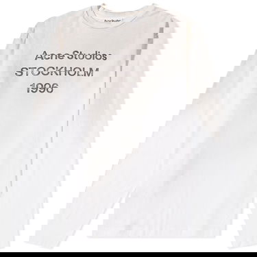 T-shirt Acne Studios Edden 1996 Long Sleeve Tee Beige | CL0197-183, 0