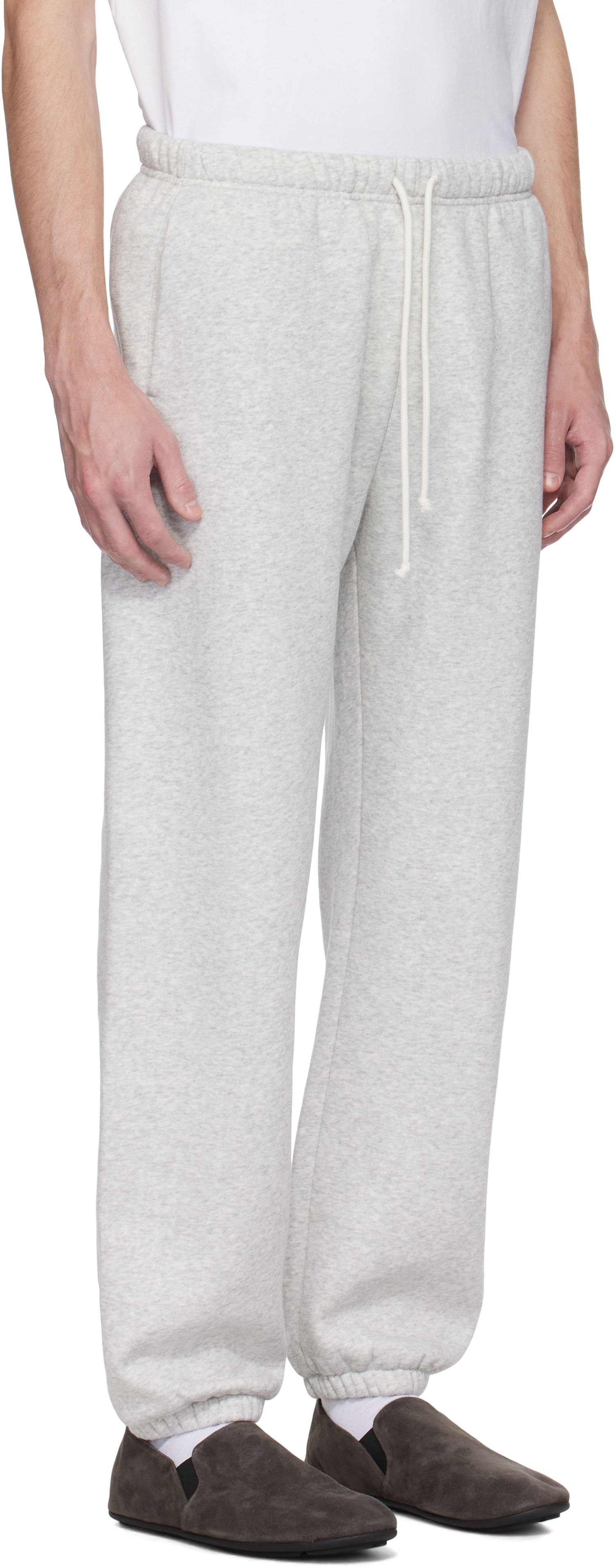 Joggingbukser SKIMS SKIMS Fleece Lounge Relaxed Sweatpants Grå | PT-JOG-8451M-LIGHT HEATHER GREY, 1