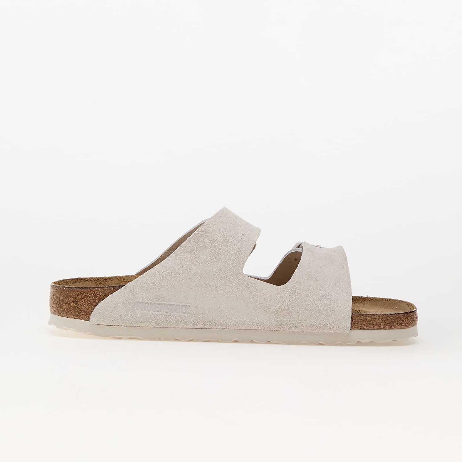 Sneakers og sko Birkenstock Arizona Slim Fit Suede Double Strap Sandals - Antique White Beige | 1026842, 1