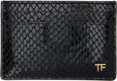 Tegnebog Tom Ford TOM FORD Printed Python Card Holder Sort | YM232-LCL471G, 0