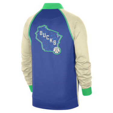Jakke Nike Dri-FIT Milwaukee Bucks Showtime City Edition Mørkeblå | FB3503-480, 2