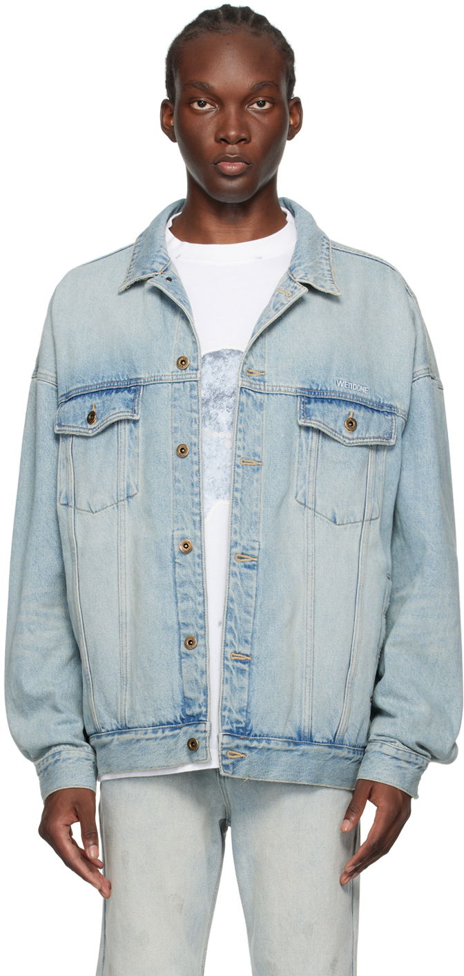Jakke We11done We11done Oversized Denim Jacket Blå | WD-DJ2-24-353-U-SK